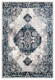 Surya Wanderlust WNL-2311 7'10"x10'3" Rug, Aqua/Navy/Silver Gray/White/Black