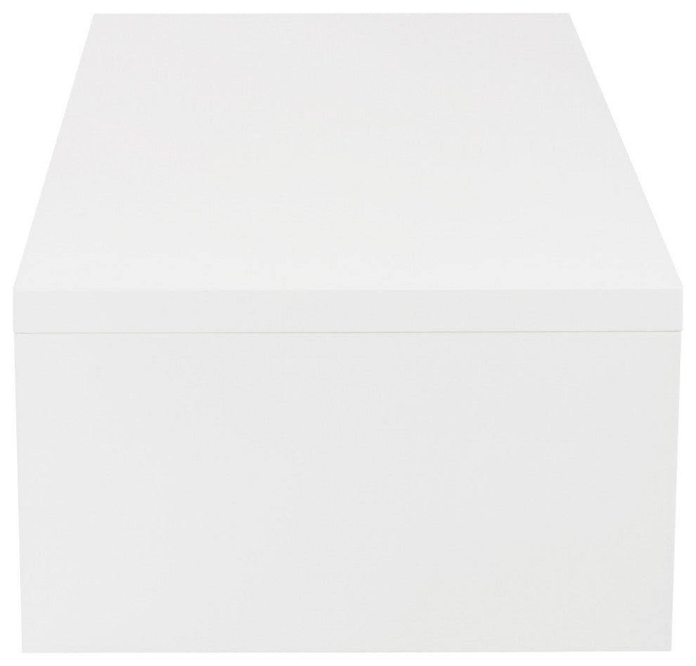 47" White Coffee Table
