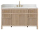 Cerrito Bathroom Vanity, Natural Oak, 60" Single, Without Mirror