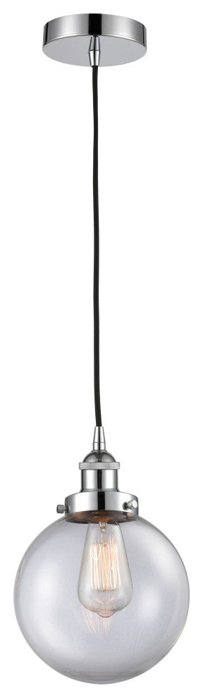 Innovations 616-1PH-PC-G202-8-LED 1-Light Mini Pendant, Polished Chrome