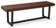 Pemberly Row 60" Dining Bench in Rustic Oak