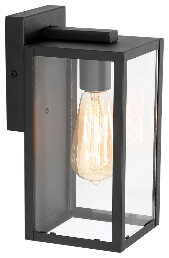 LALUZ Black Modern Classic Outdoor Wall Lamp