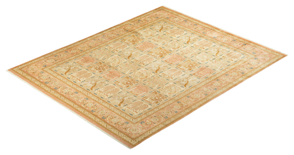 Genesis, One-of-a-Kind Hand-Knotted Area Rug Pink, 8'1"x9'10"
