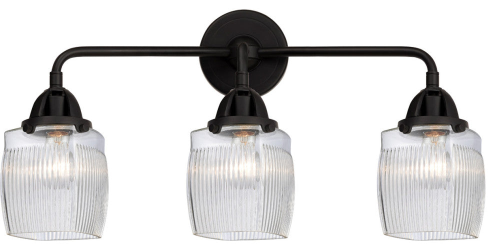 Innovations 288-3W-BK-G302-LED 3 Light Vanity Light, Matte Black