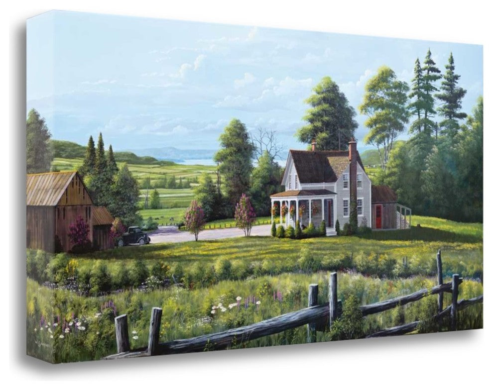 "Hanging Basket" By Bill Saunders, Giclee Print on Gallery Wrap Canvas