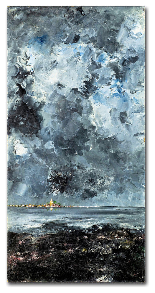 Strindberg 'The Town' Canvas Art, 47 x 24