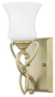 Hinkley Brooke Bath Single Light Vanity, Silver Leaf