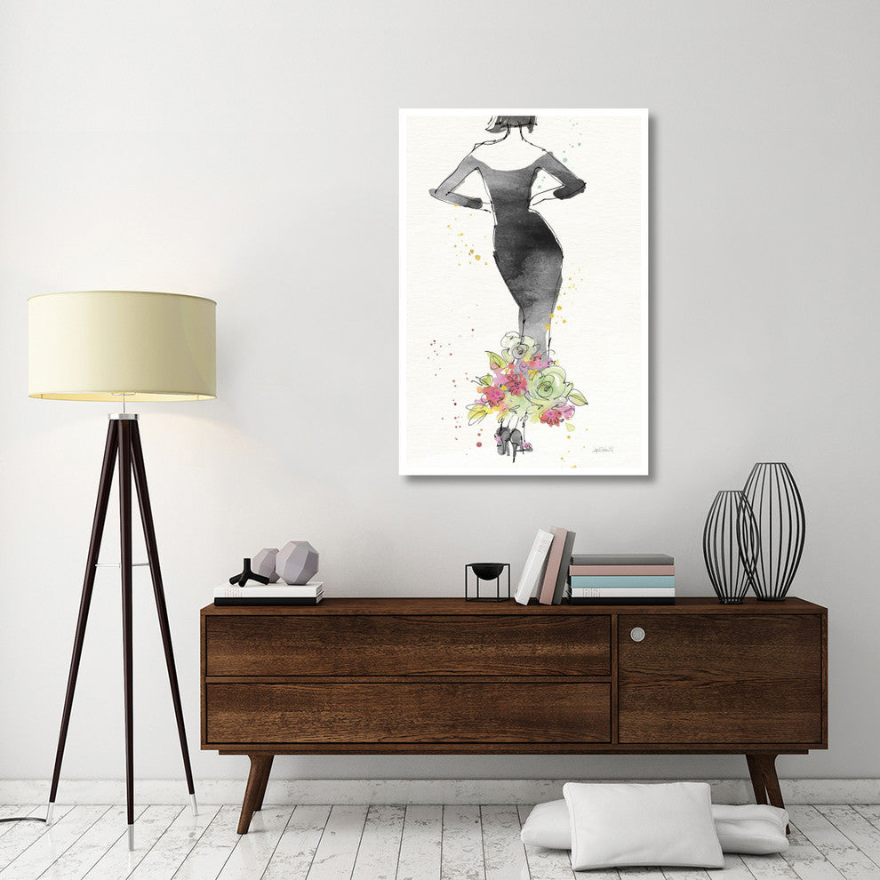 "Floral Fashion I v2" Digital Paper Print by Anne Tavoletti, 34"x50"