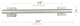 Coronado Designer Straight Bathroom Shower Grab Bar, Satin, 24"