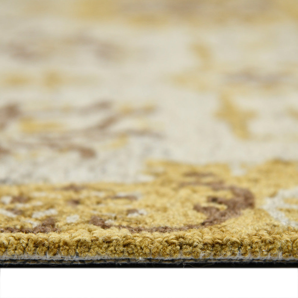 Amer Rugs Romania Newburg ROM-3 Gold Hand-hooked - 2' X 3' Rectangle Area Rug