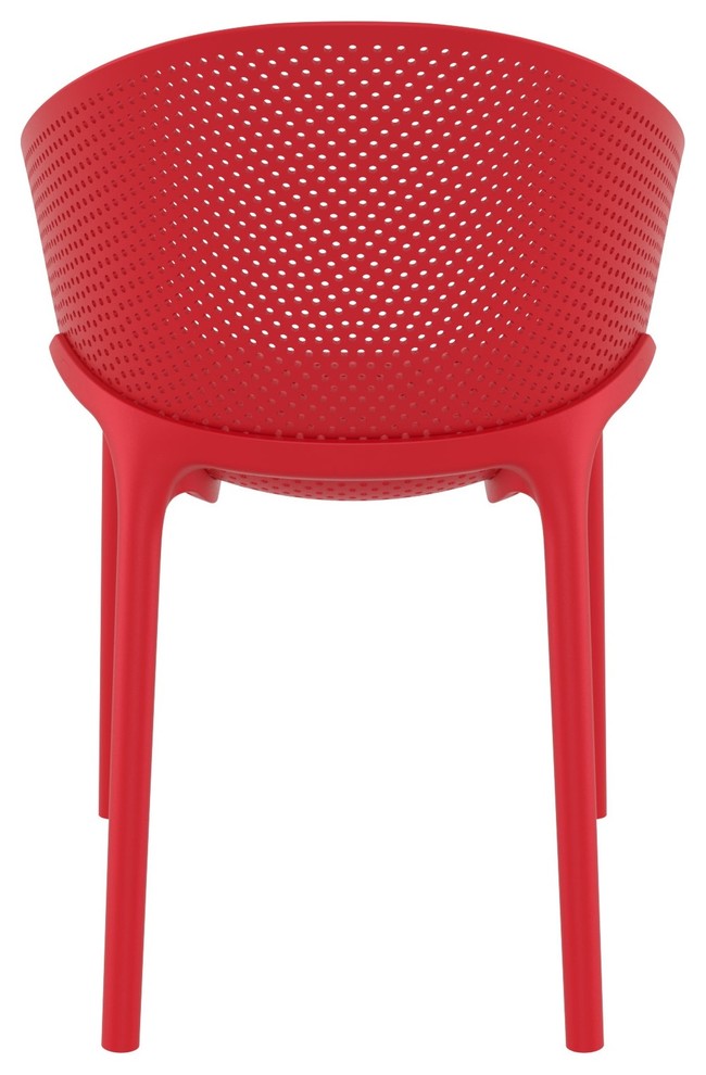 Compamia Sky Outdoor Dining Chair, Set of 2, Red