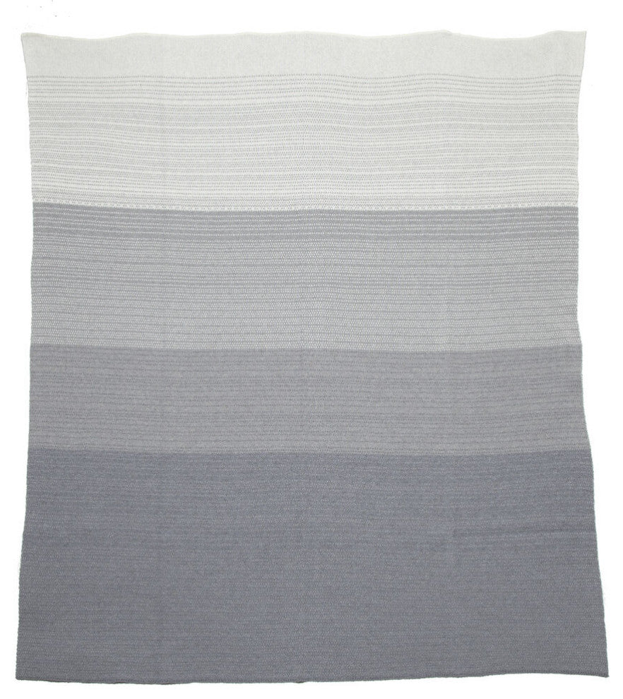 In2green Digital Ombre Eco Throw, Alum/Smoke/Milk