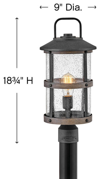Hinkley Lakehouse Medium Post Top Or Pier Mount Lantern, Aged Zinc