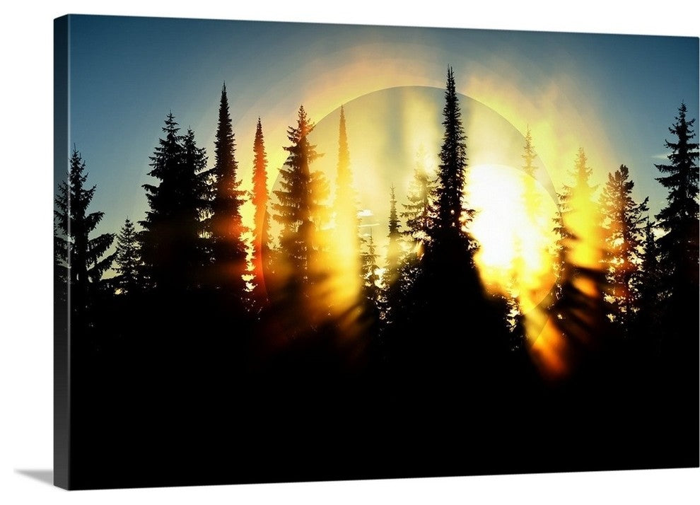 "Burning Forest" Wrapped Canvas Art Print, 36"x24"x1.5"