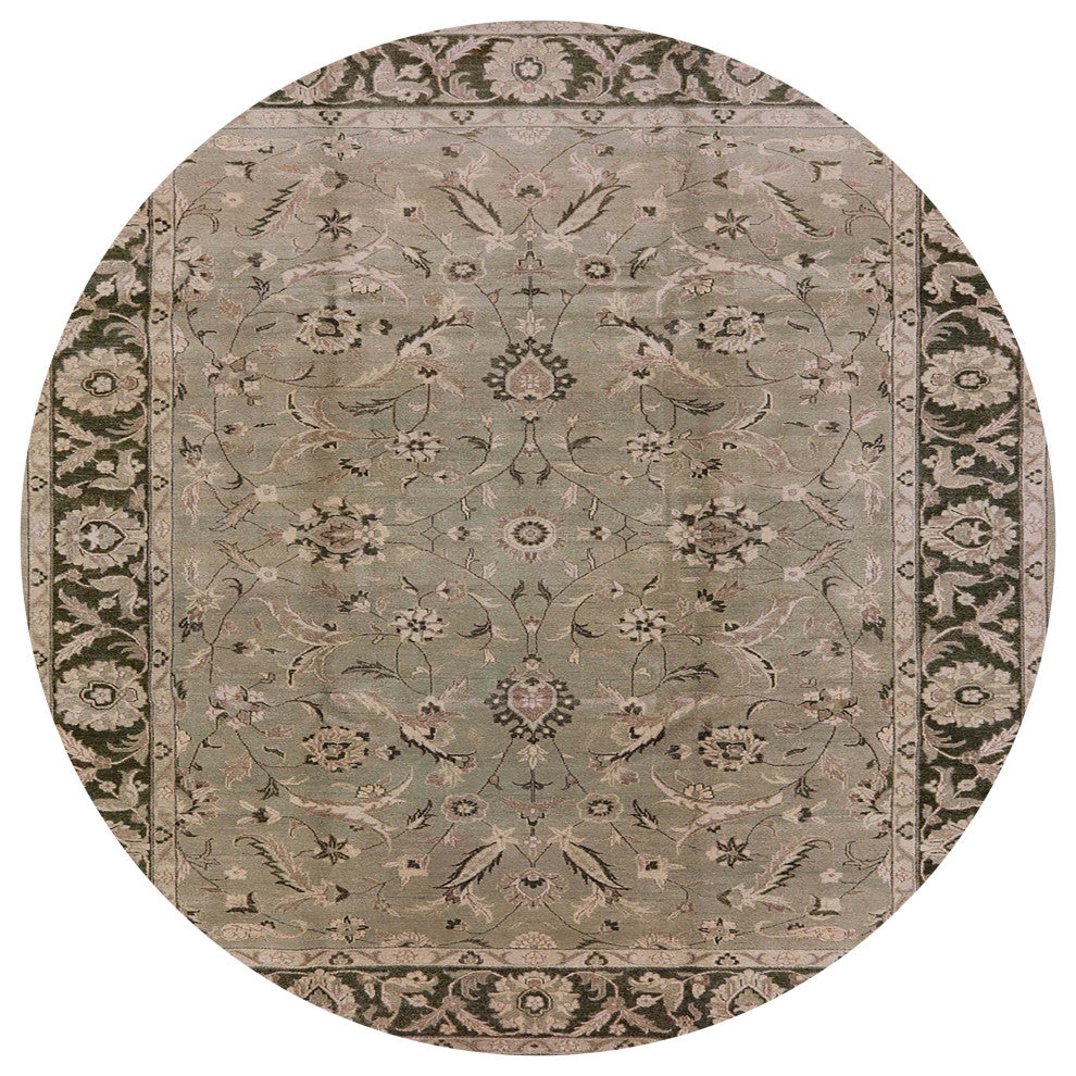 Ahgly Company Indoor Round Mid-Century Modern Area Rugs, 8' Round