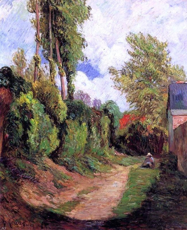 Paul Gauguin Sunken Lane Wall Decal
