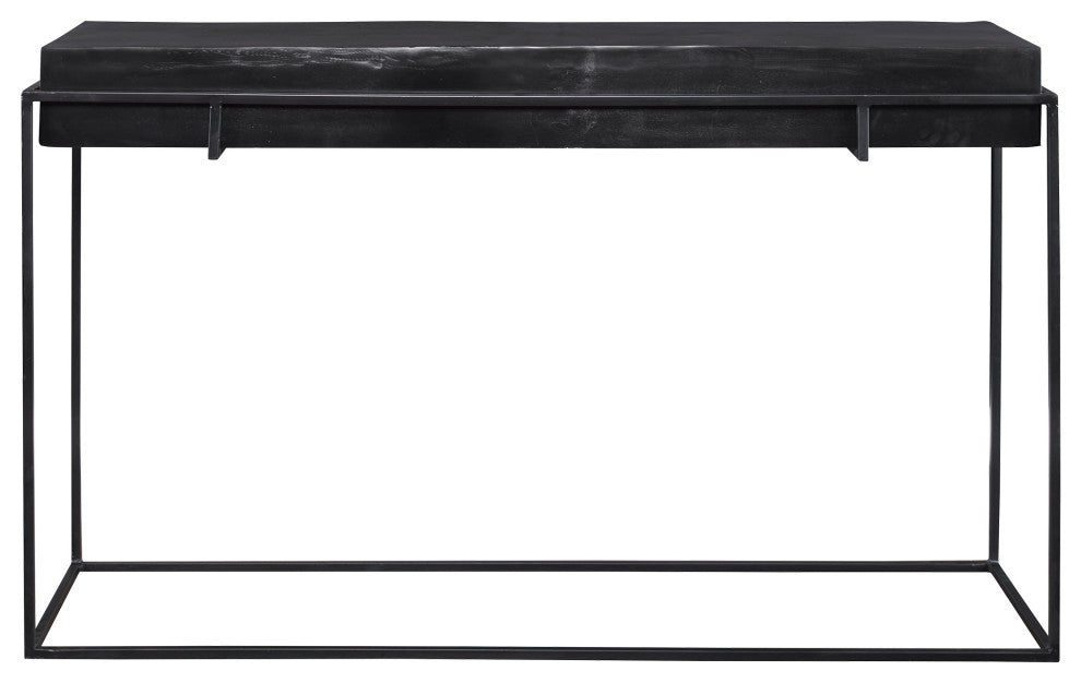 Uttermost Telone Modern Black Console table