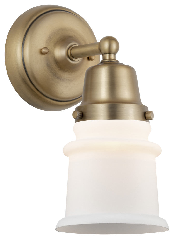Innovations 623-1W-BB-G181S Canton 1 Light 12" Sconce, Brushed Brass