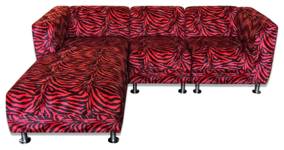 Contemporary Sectional Sofa, Upholstered Custom Modern 3 Piece Sectional