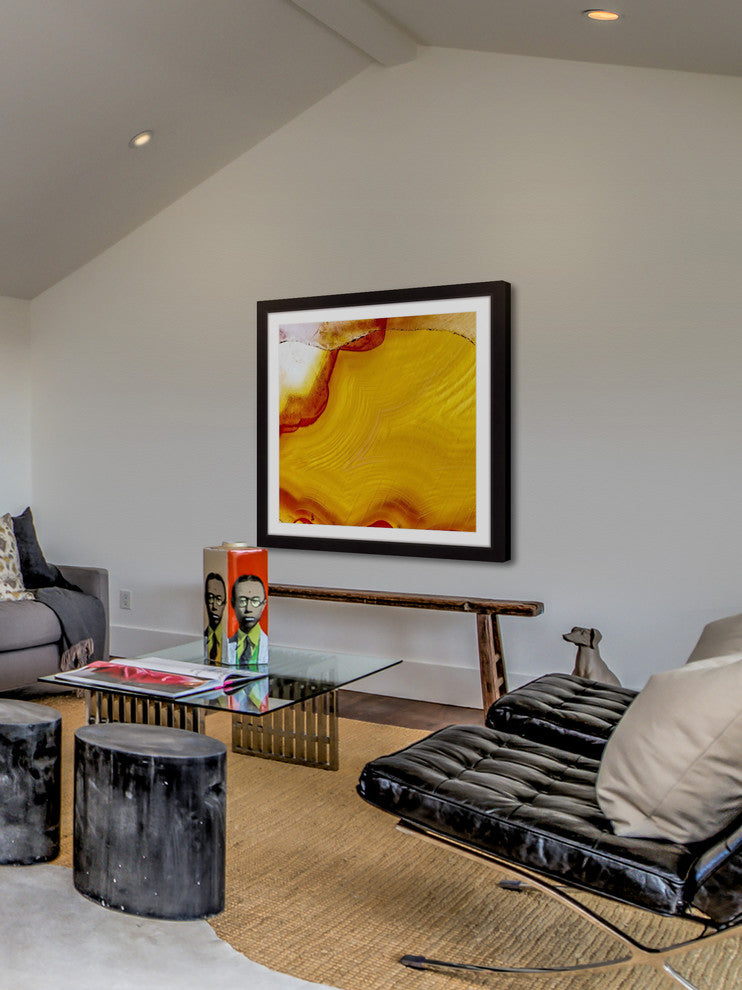 "Lemon Agate" Framed Art Print