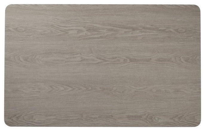 30"x48" Rectangular Table Top With Reversible Laminate Top, White/Gray