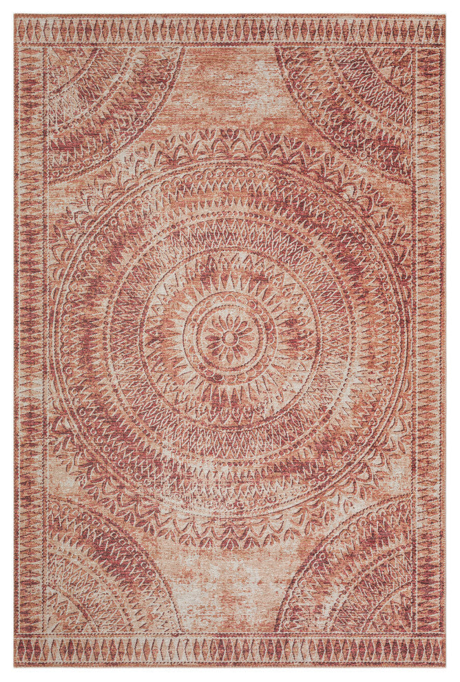 Indoor/Outdoor Sedona SN7 Spice Machine Washable 5' x 7'6" Rug