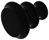 Designer Cabinet Knob, Matte Black