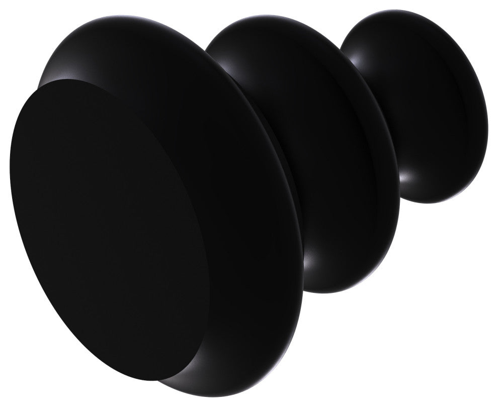 Designer Cabinet Knob, Matte Black
