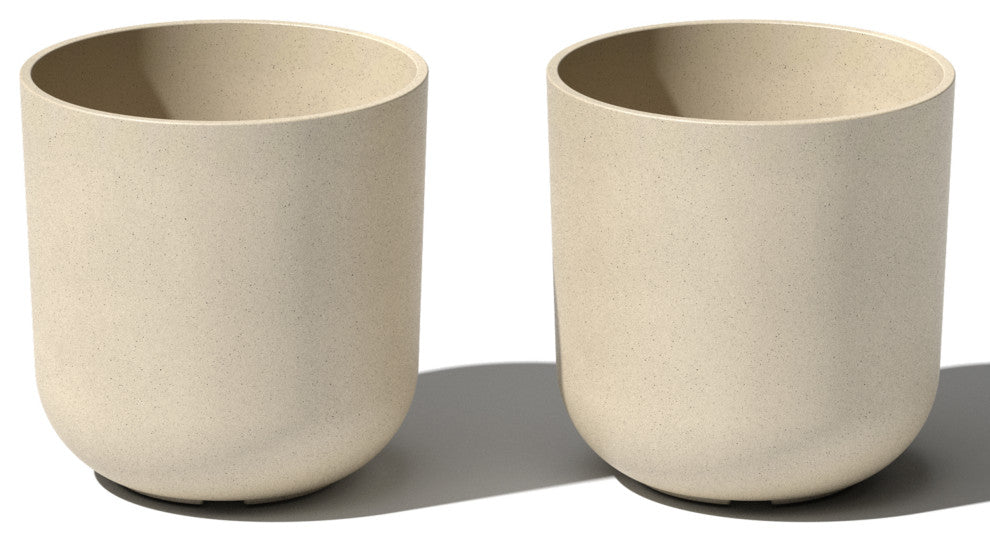 Pure Series Kona Planter, Sand, 10", 2 Pack