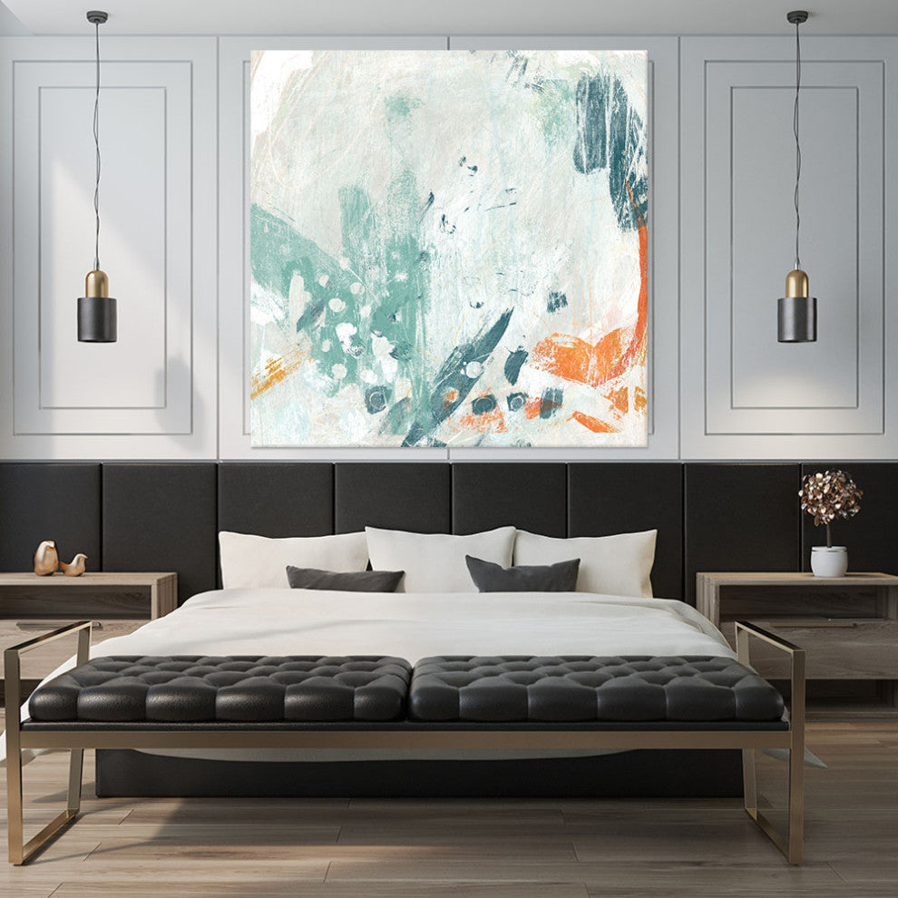 "Current Synergy II" Fine Art Giant Canvas Print, 54"x54"