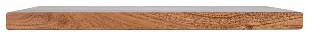 Large Acacia and Mango Wood Rectangle Cheese and Cutting Board, Natural