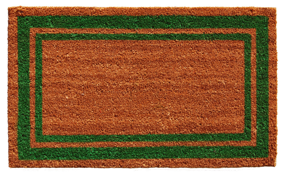 Calloway Mills Green Border Doormat, 24"x36"