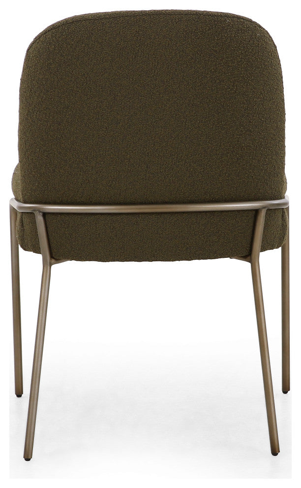Astrud Dining Chair-Fiqa Boucle Olive