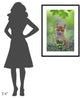 "Red Fox Pup" Framed Digital Print by Nick Kalathas, 28"x38"