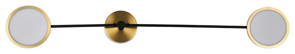 Torino 39" ETL Certified Integrated LED Wall Sconce, Antique Brass