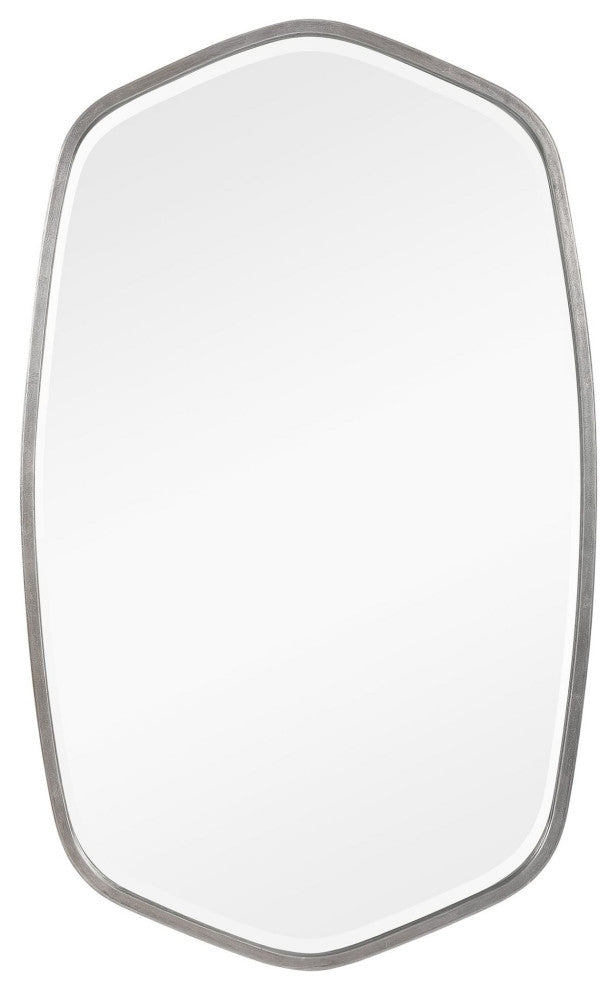 Uttermost 09699 Duronia 22-1/4" W x 36-1/4" H Contemporary - Brushed Silver