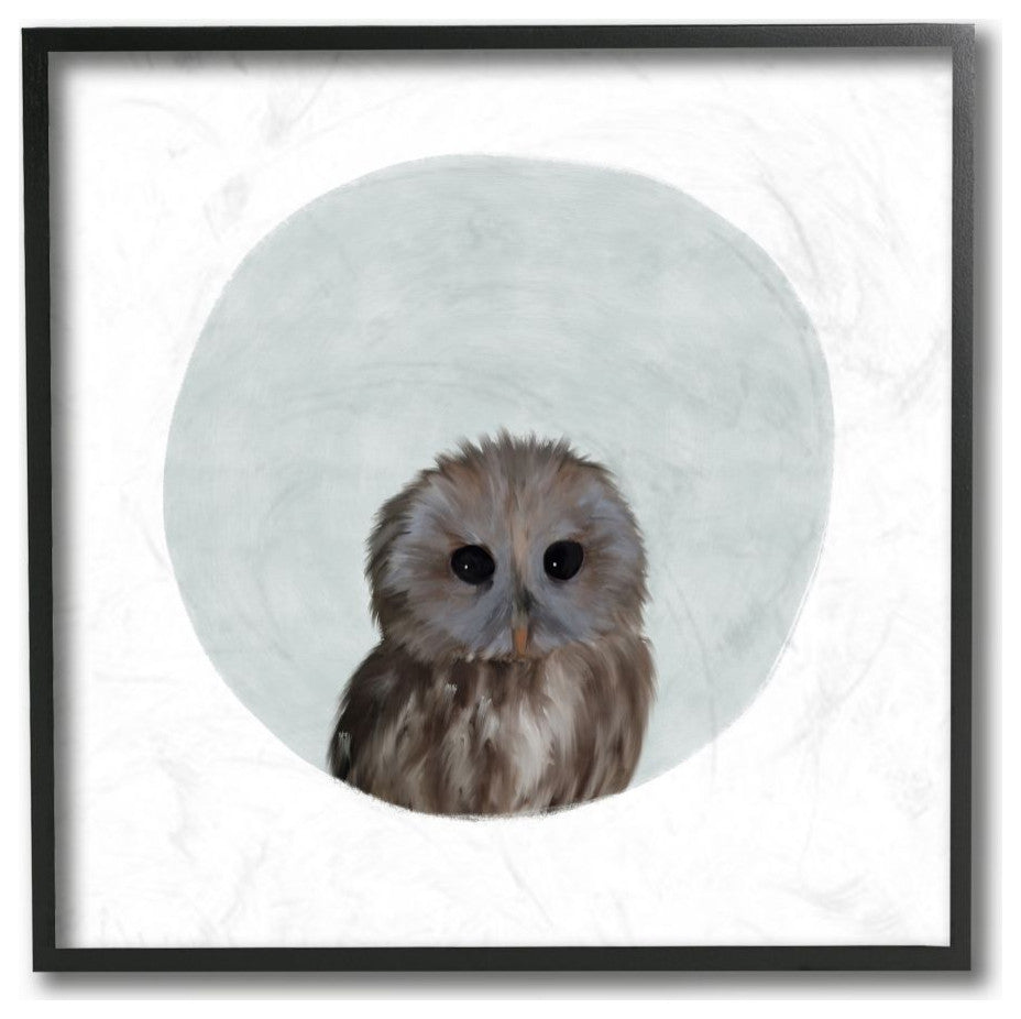 Baby Owl Animal Kids Painting, 12"x12"