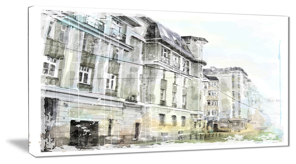 "Watercolor Dark Illustration" Canvas Print