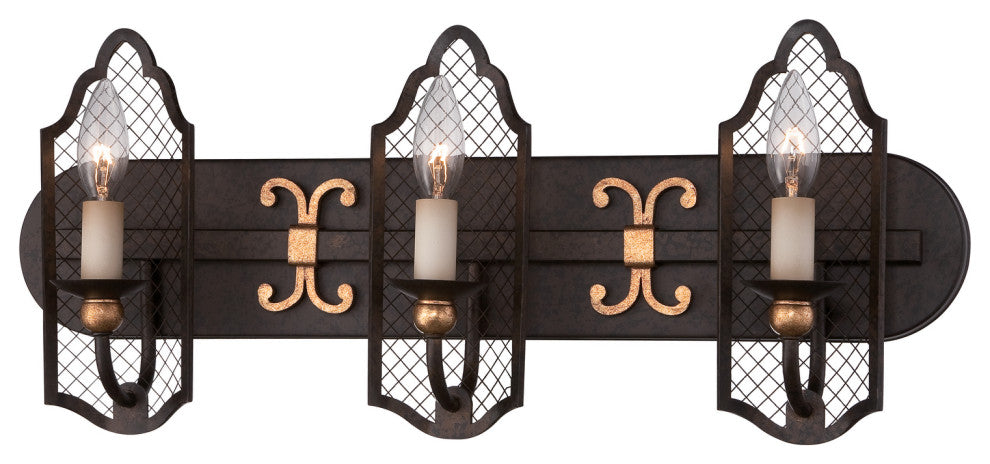 Minka Metropolitan, N2713-258B, Cortona, 3-Light Bath