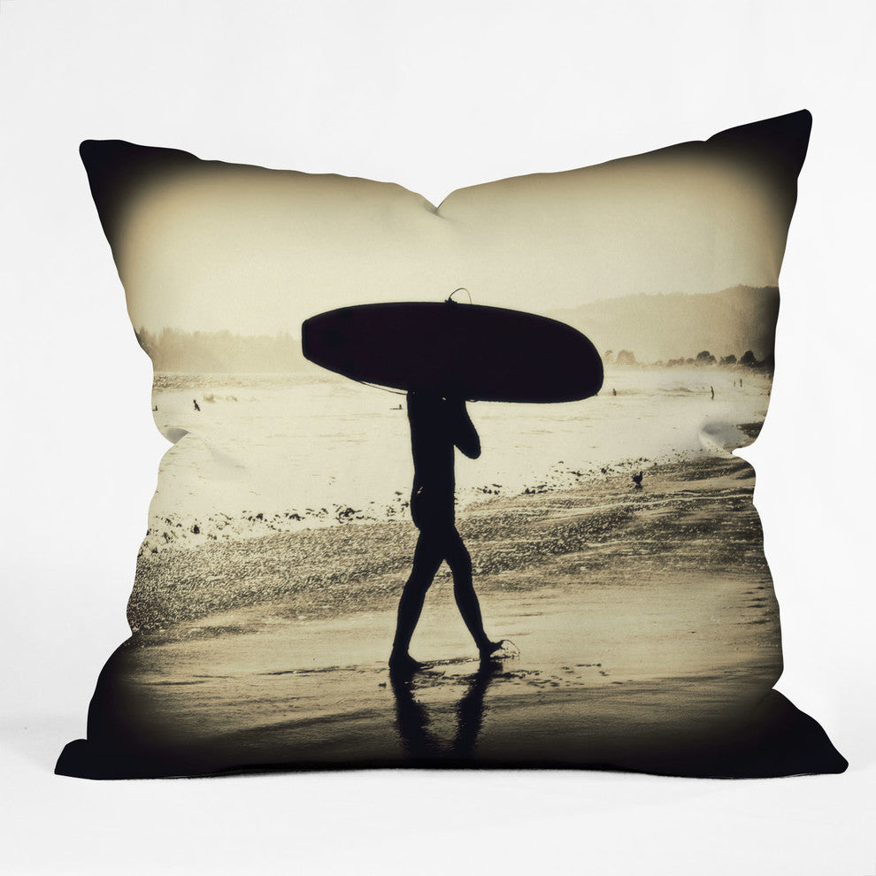 Deny Designs Shannon Clark Surfers Silhouette Outdoor Throw Pillow, 18x18x5
