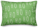 Ho Ho Ho pattern 14"x20" Throw Pillow