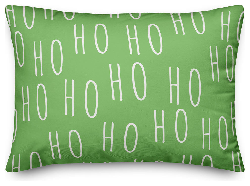 Ho Ho Ho pattern 14"x20" Throw Pillow