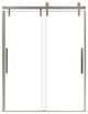 59-in to 60-in x 76-in Frameless Sliding Shower Door, Brushed Nickel