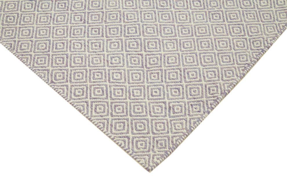 Rug N Carpet - Handmade Modern Design 9' 0'' x 12' 0'' Wool Unique Kilim Rug