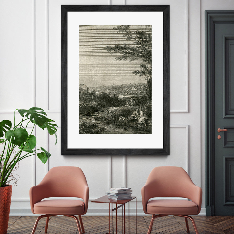 "The Waterfall" Matted and Framed, 52" X 36"