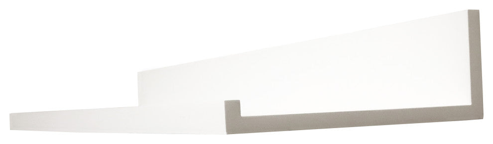 InPlace Deep Ledge Shelf, White, 36"