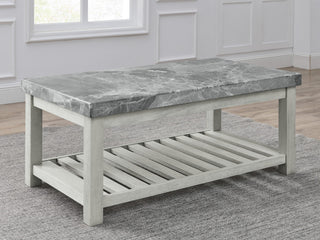 Canova Gray Marble Top Coffee Table