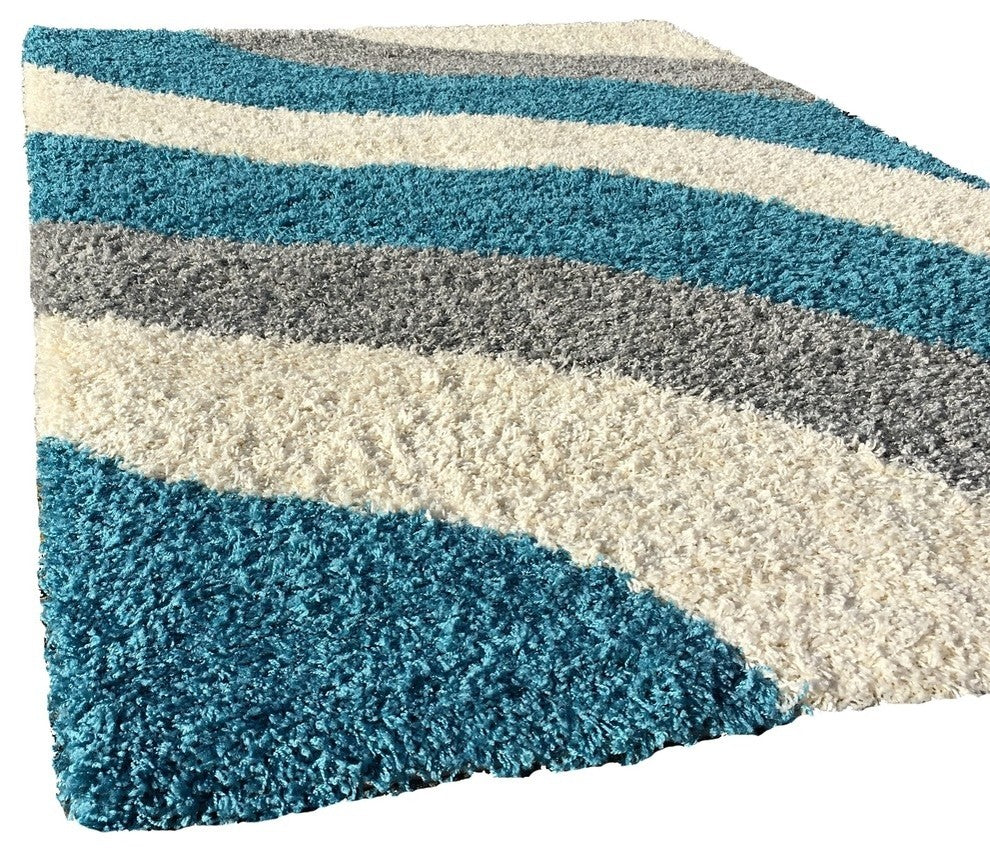 Bella Antibacterial Shag Area Rug, 5' Round