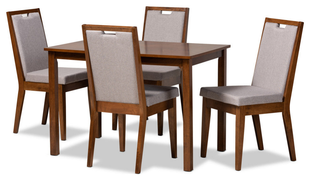 Autumn Modern 5-Piece Dining Set, Gray