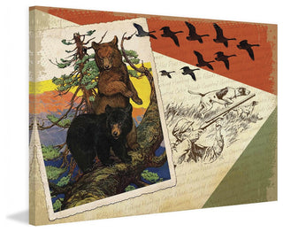"Great Outdoors 1" Painting Print on Canvas by Saturday Evening Post